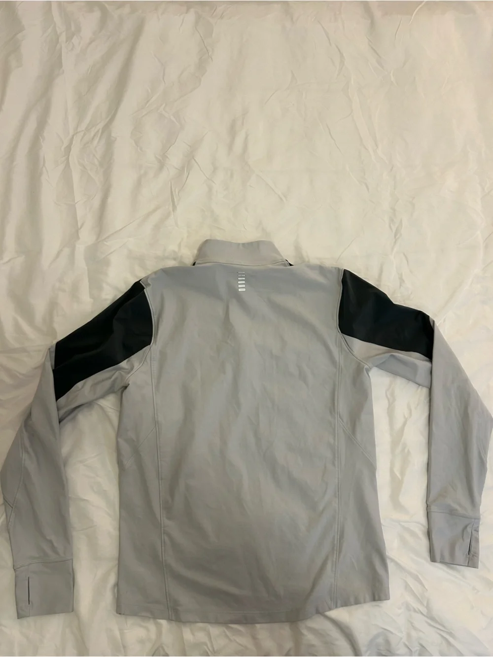Under Armour Men’s Light Gray and Black Half-Zip Pullover